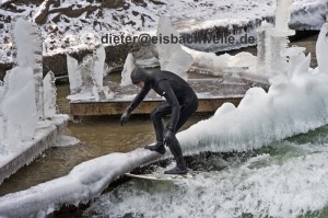 river surfing ice bach munich germany